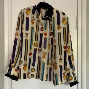 Vintage Silk Escada long sleeve stop.